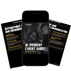 Service Advisors Ai Prompt Cheatsheet on phone